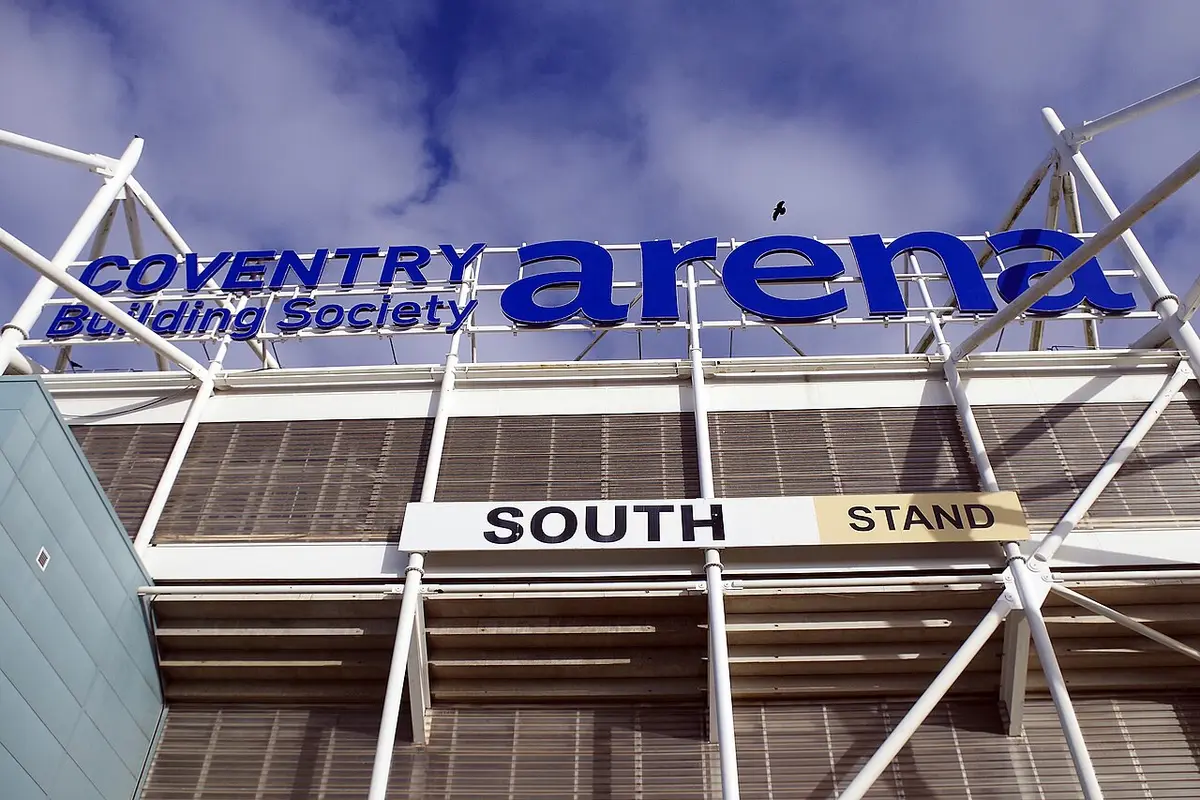 Exterior of Coventry Building Society Arena, which houses the hotel and the casino